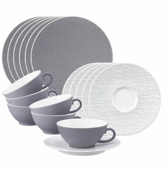 Seltmann Weiden Life Fashion Teeservice 18-teilig Elegant Grey