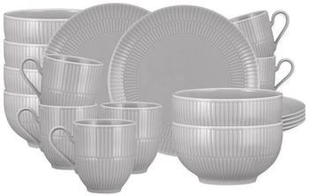 Seltmann Weiden Amina Frühstücks-Set 18-teilig Silbergrau