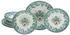 CreaTable 16960, Weihnachten Bunt, Tellerset 12-tlg, Steingut