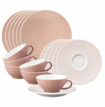 Seltmann Weiden Life Fashion Teeservice 18-teilig Posh Rose