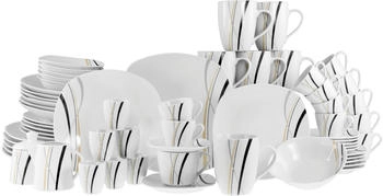 CreaTable 22537, Square City Line, Kombiservice 62-tlg, Porzellan