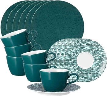 Seltmann Weiden Life Fashion Kaffeeservice 18-teilig Trendy Petrol
