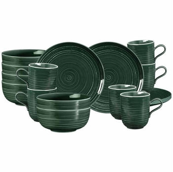 Seltmann Weiden Terra Fr&uuml;hst&uuml;cks-Set 18-teilig moosgr&uuml;n