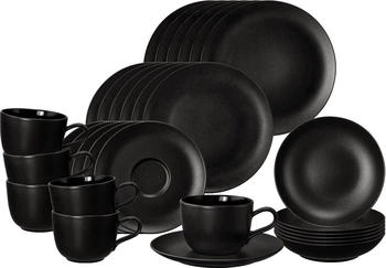 Seltmann Weiden Liberty Velvet Black Kombiservice 30-teilig