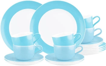 Seltmann Weiden Liberty Pure Colors Kaffeeservice 18-teilig Lagoon Blue