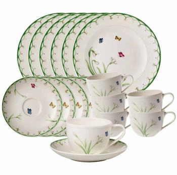 Villeroy & Boch Colourful Spring Kaffeeservice 18-teilig DS