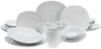 CreaTable Kombiservice "Square Weiss" abgerundete, quadratische Form
