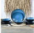 CreaTable 23958, Capri Blau, Tellerset 12-tlg, Steinzeug