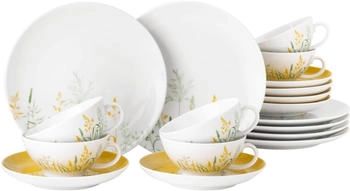 Seltmann Weiden MEADOW GRASSES CURRY Tea service for 6 people