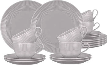 Seltmann Weiden Amina silbergrau Kaffeeservice 18 tlg.