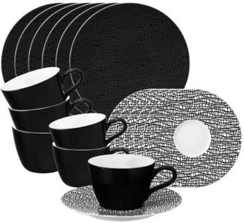 Seltmann Weiden Life Fashion Kaffeeservice 18-teilig Glamorous Black