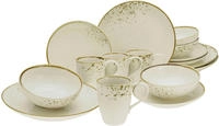 CreaTable Kombiservice "Nature Collection" Reaktivglasur, jedes St&uuml;ck ein Unikat
