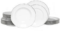 CreaTable Teller-Set "Maria Theresia, Teller Set 18-tlg" Traditionelle Porzellanform