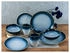 CreaTable 23788, Cascade blau, Kombiservice 8-tlg, Steinzeug