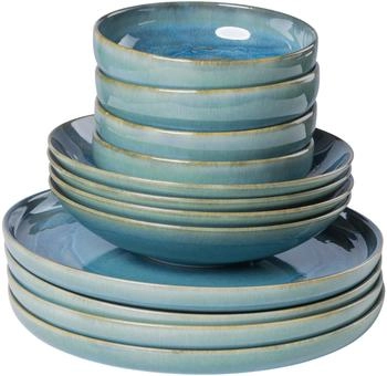 Gipfelst&uuml;ck Tiefer See Tafelservice Scandi-Style Unikate 4 Personen 12-teilig