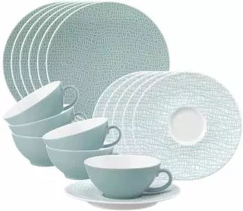 Seltmann Weiden Life Fashion Teeservice 18-teilig Green Chic