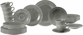 Seltmann Weiden Weiden Beat Color Glaze Kombiservice 30-teilig Perlgrau