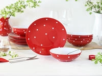 CreaTable Tafelservice "Polka Dots, Service 12-tlg." Teller Set, Fr&ouml;hliche