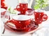 CreaTable 24595, Polka Dots Bunt, Kombiservice 16-tlg, Steinzeug