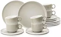 Seltmann Weiden Kaffeeservice "Sento Home, Geschirr-Set, 18-teilig" harmonisch