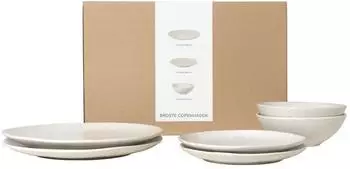 Broste Copenhagen Nordic Vanilla Geschirrset mittag für Zwei