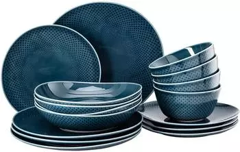 Rosenthal Geschirr-Set 16-tlg. Junto Ocean Blue