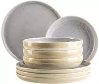 M&Auml;SER Tafelservice "CANDY, aus Steinzeug" Teller Set, Geschirr-Set, Service