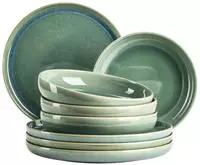 M&Auml;SER Tafelservice "ELINA UNO, aus Steinzeug" Teller Set, Geschirr-Set, Service