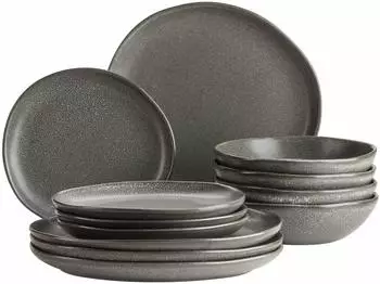 M&auml;ser Teller-Set MARLENA, Geschirr-Set, Keramik (12-tlg), 4 Personen, Keramik