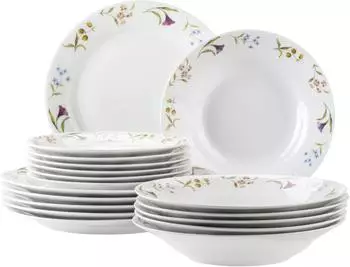 M&auml;ser Teller-Set, Porzellan Teller-Set, Porzellan Zosma