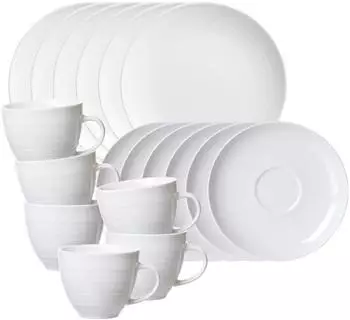 Ritzenhoff & Breker Suomi Kaffeeservice 18-teilig beige beige Porzellan