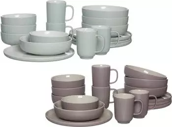 Ritzenhoff & Breker JASPER XXL Kombiservice mint & taupe f&uuml;r 8 Personen Keramik
