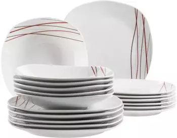 M&auml;ser Tellerset, Porzellan Tellerset, Porzellan Sencilla