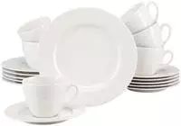 CreaTable Kaffeeservice "Venice, Service 18-tlg." Klassische Tischkultur, Zeitlose