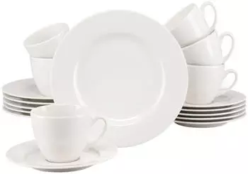 CreaTable 24911, Venice Creme, Kaffeeservice 18-tlg, Porzellan