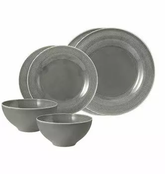 Seltmann Weiden Beat Color Glaze Basic-Set 6-teilig Perlgrau