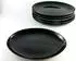 CreaTable 22844, Italien Party Schwarz, Steakteller 6-tlg, Opalglas