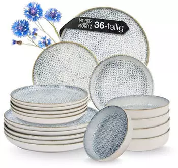 Moritz & Moritz ALHAMBRA Geschirrset 36-tlg 12 Personen blau