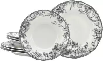 CreaTable 24770, Adelaide Grau, Tafelservice 8-tlg, Porzellan