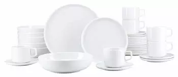 CreaTable 25082, Session White, Kombiservice 30-tlg, Porzellan
