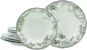 CreaTable 24771, Adelaide Gr&uuml;n, Tafelservice 8-tlg, Porzellan