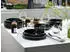 CreaTable 24805, Nordic Gourmet Schwarz, Tafelservice 12-tlg, Steinzeug