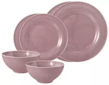 Seltmann Weiden Beat Color Glaze Basic-Set 6-teilig Altrosa