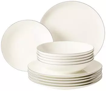 Seltmann Weiden Savona Tafelservice 12-teilig Grey Line
