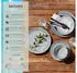 TecTake Tafelservice, Grau, Keramik, 26.5x2.5x26.5 cm, Essen & Trinken, Geschirr, Geschirr-Sets