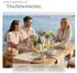 TecTake Tafelservice, Grau, Keramik, 26.5x2.5x26.5 cm, Essen & Trinken, Geschirr, Geschirr-Sets