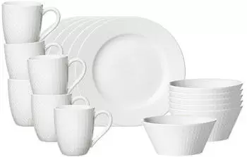 Ritzenhoff & Breker Fr&uuml;hst&uuml;cks-Geschirrset Saphir Fr&uuml;hst&uuml;cks-Set 18er Set (18-tlg), 6 Personen, Porzellan