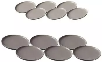 Ritzenhoff & Breker Tafelservice Jasper Tafelservice 12er Set (12-tlg), 6 Personen, Keramik, grau