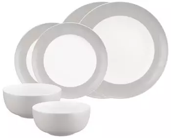 Seltmann Weiden Liberty Pure Colors Basic-Set 6-teilig New Grey