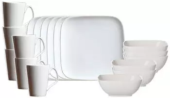 Ritzenhoff & Breker Fr&uuml;hst&uuml;cks-Geschirrset Arena Fr&uuml;hst&uuml;cksservice 18er Set (18-tlg), 6 Personen, Porzellan